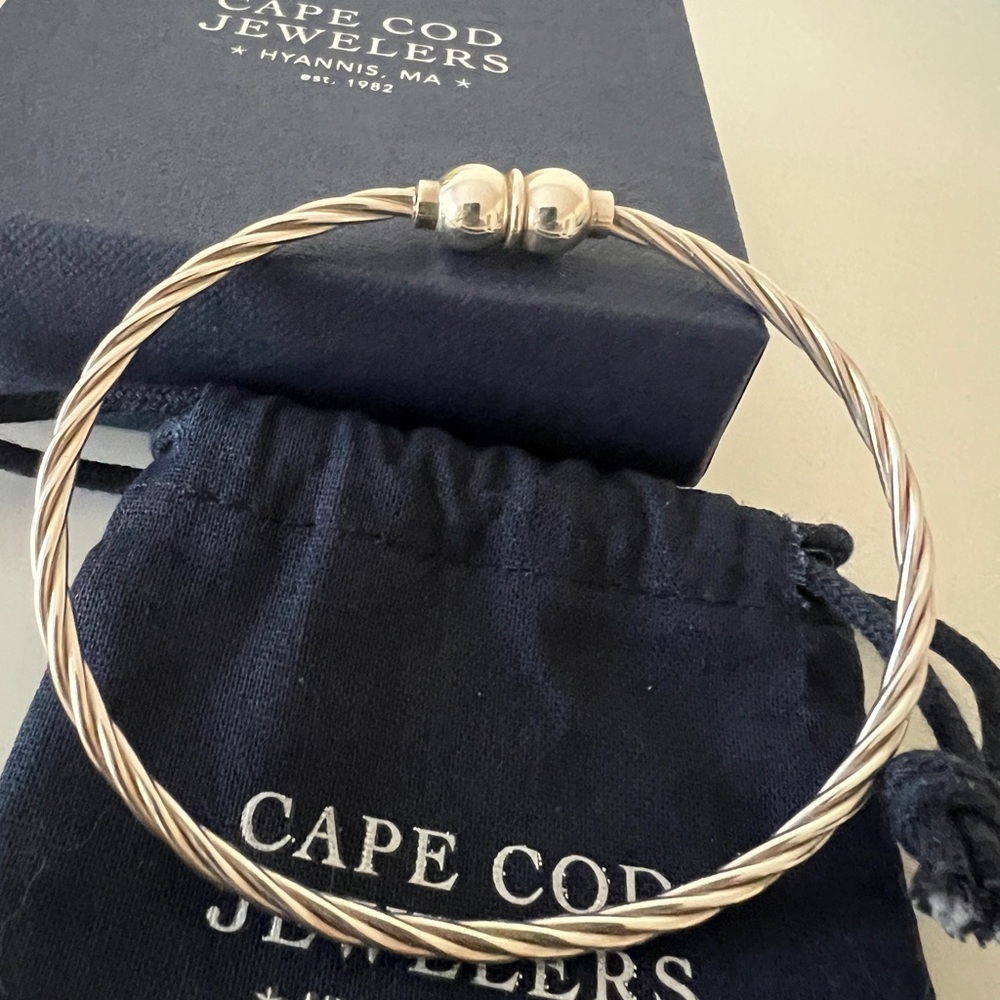 Sterling Silver Cape Cod Twist Bracelet size 8